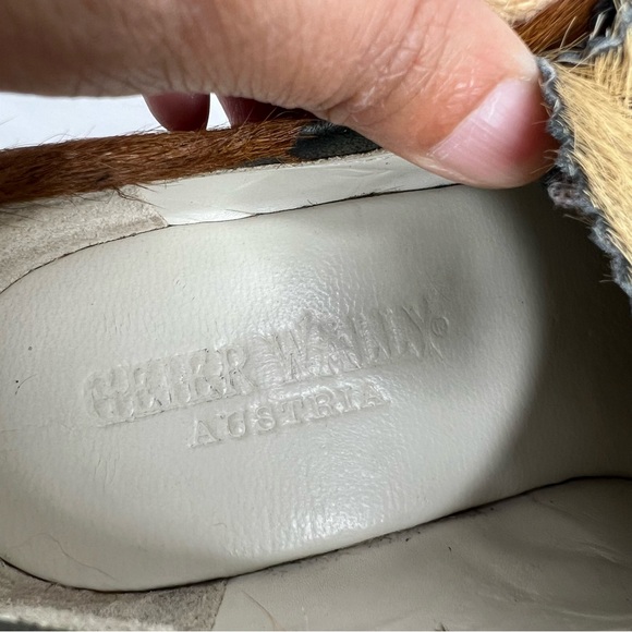 Geier Wally Calf Hair Cow Print Oxford Shoes Size 36 - Picture 9 of 13